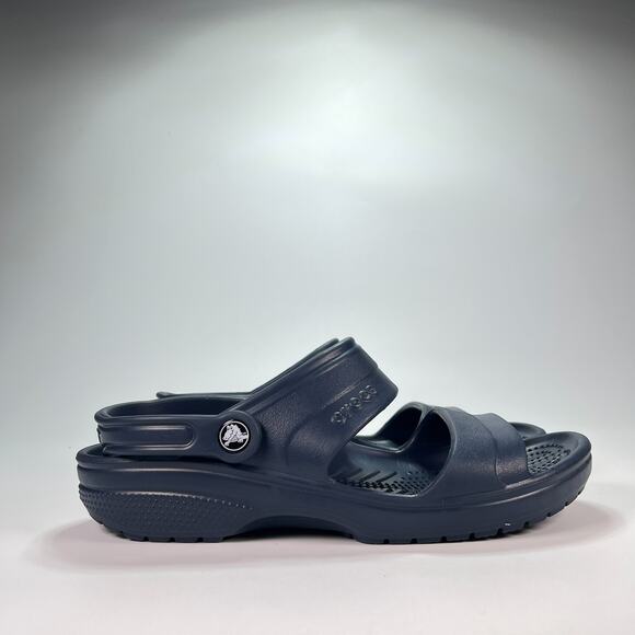 Crocs Classic Sandal Black Double Strap Comfort Slides Casual Shoes Mens Size 10 - Picture 1 of 10